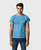 Light Indigo Dipped Small Batch Tee by Noble Denim - Front View