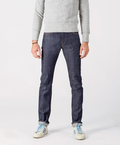 Red Line Japanese Slub Jeans by Noble Denim - Front View